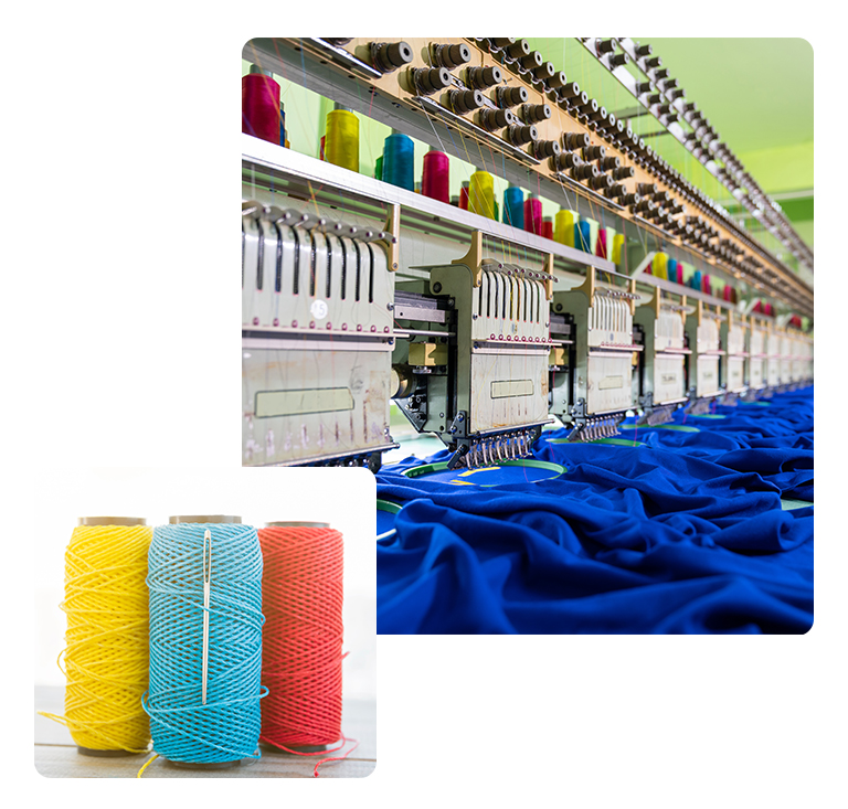 Knitting and embroidery at Sudharma Knits